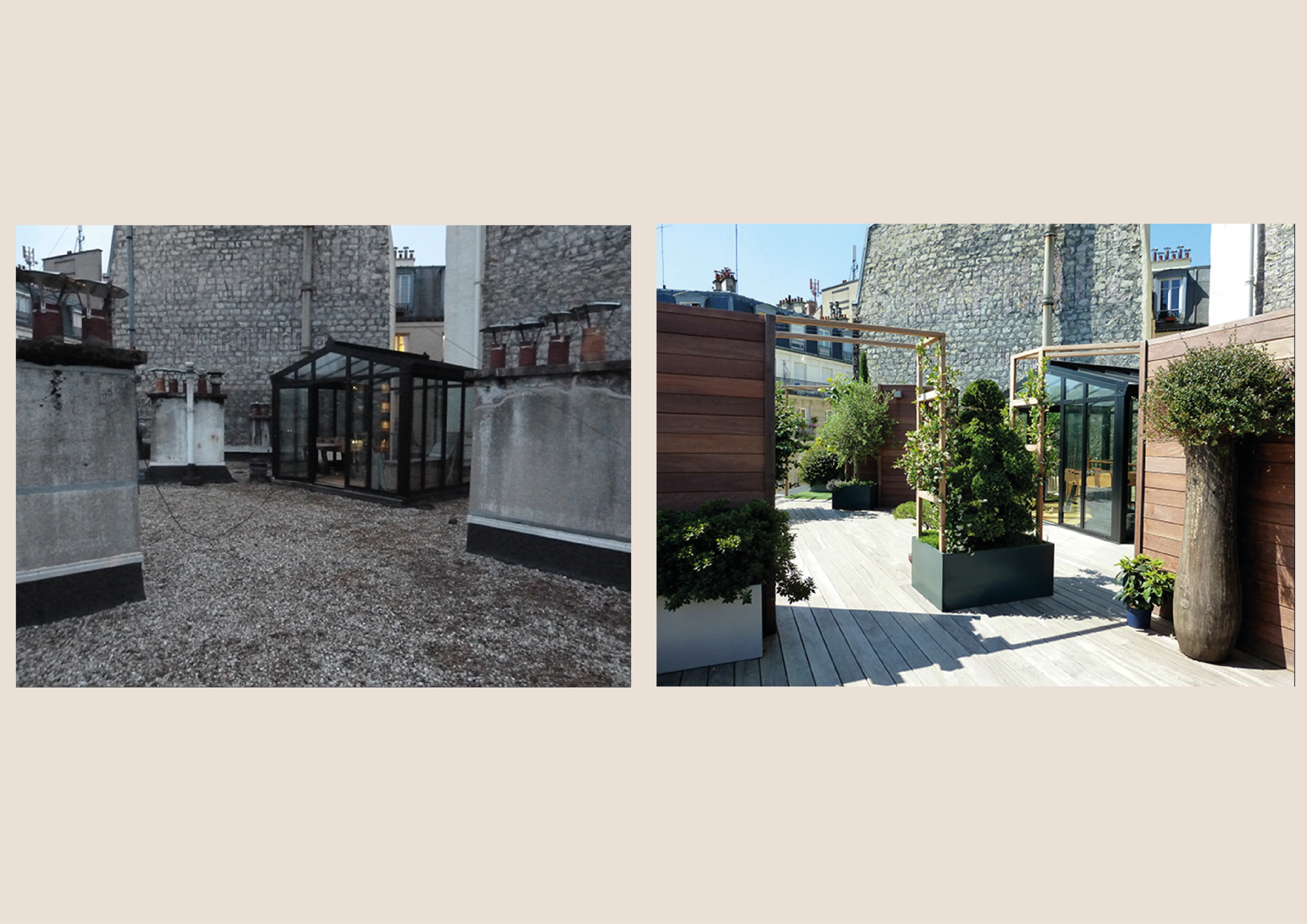 Arches en bois avec Jasmin grimpants