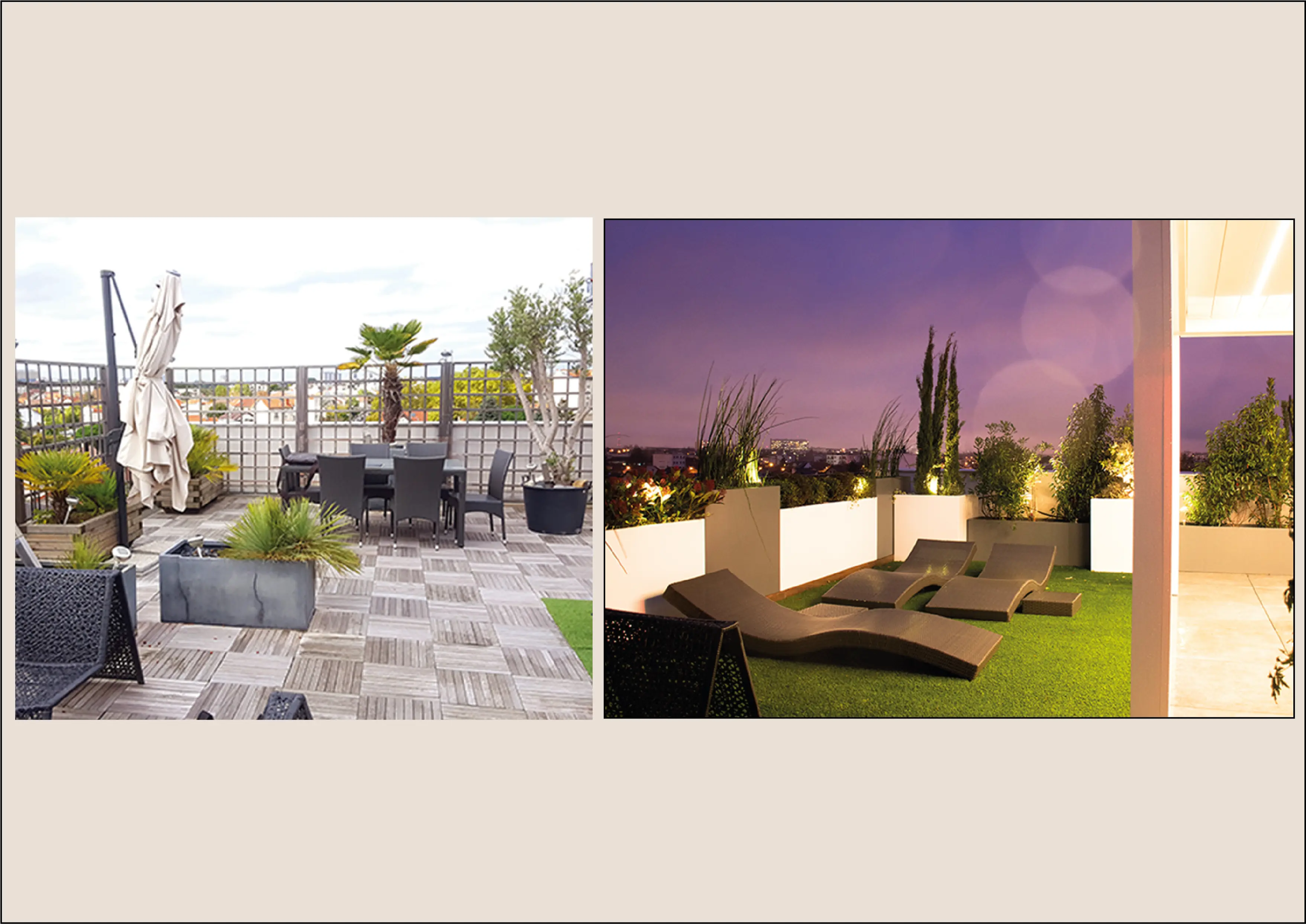 Espace gazon synthetique